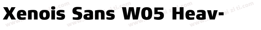 Xenois Sans W05 Heav字体转换